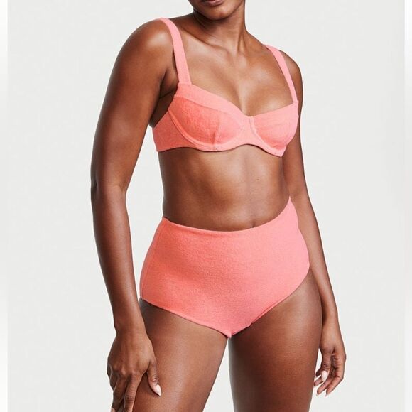 Victorias Secret Set Wicked Push Up without padding terry Bikini Top & Bottom - Picture 3 of 14